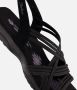 Skechers Reggae Slim Simply Stretch Dames Sandalen Black - Thumbnail 11