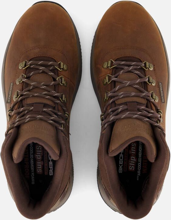 Skechers Relaxed Fit Slip-in Veterschoenen bruin