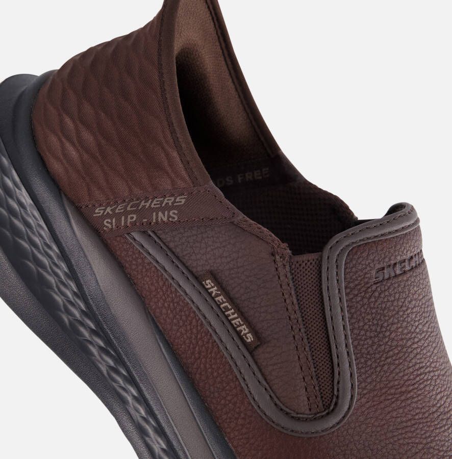 Skechers Relaxed Fit Slip-ins bruin Leer