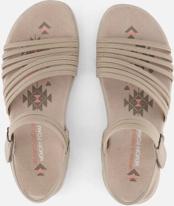 Skechers Raggae Slim Sandalen taupe Textiel