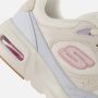 Skechers Beige Leren en Textiele Sneaker met Pastelkleurige Details Beige Dames - Thumbnail 9