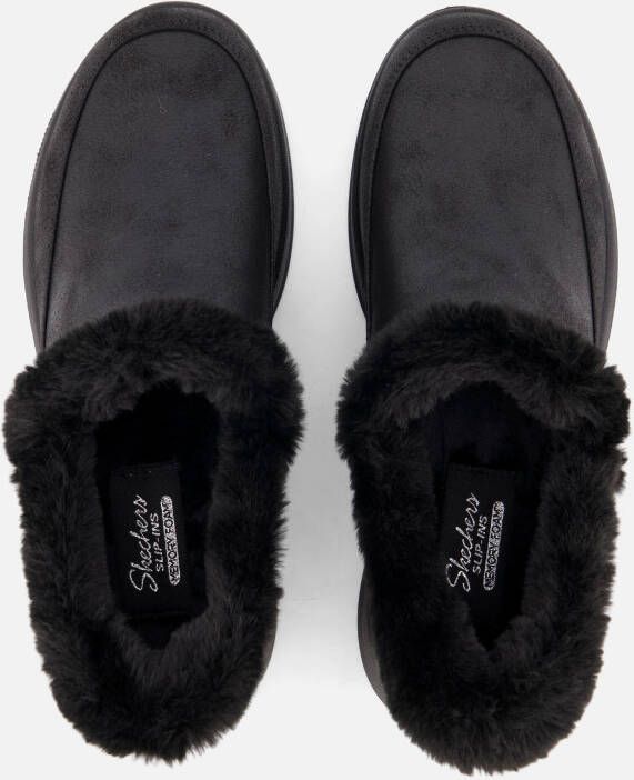 Skechers Slip-ins Cozy Eacape Pantoffels zwart