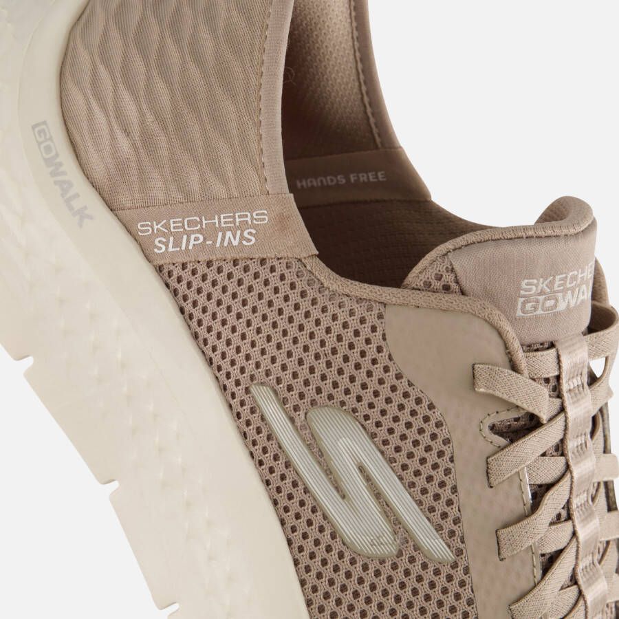 Skechers Slip-ins Go Walk Instappers taupe Textiel