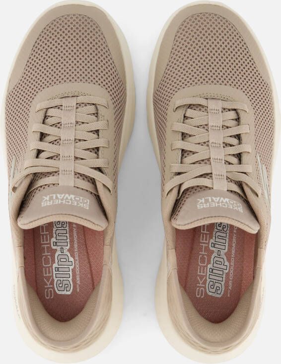 Skechers Slip-ins Go Walk Instappers taupe Textiel