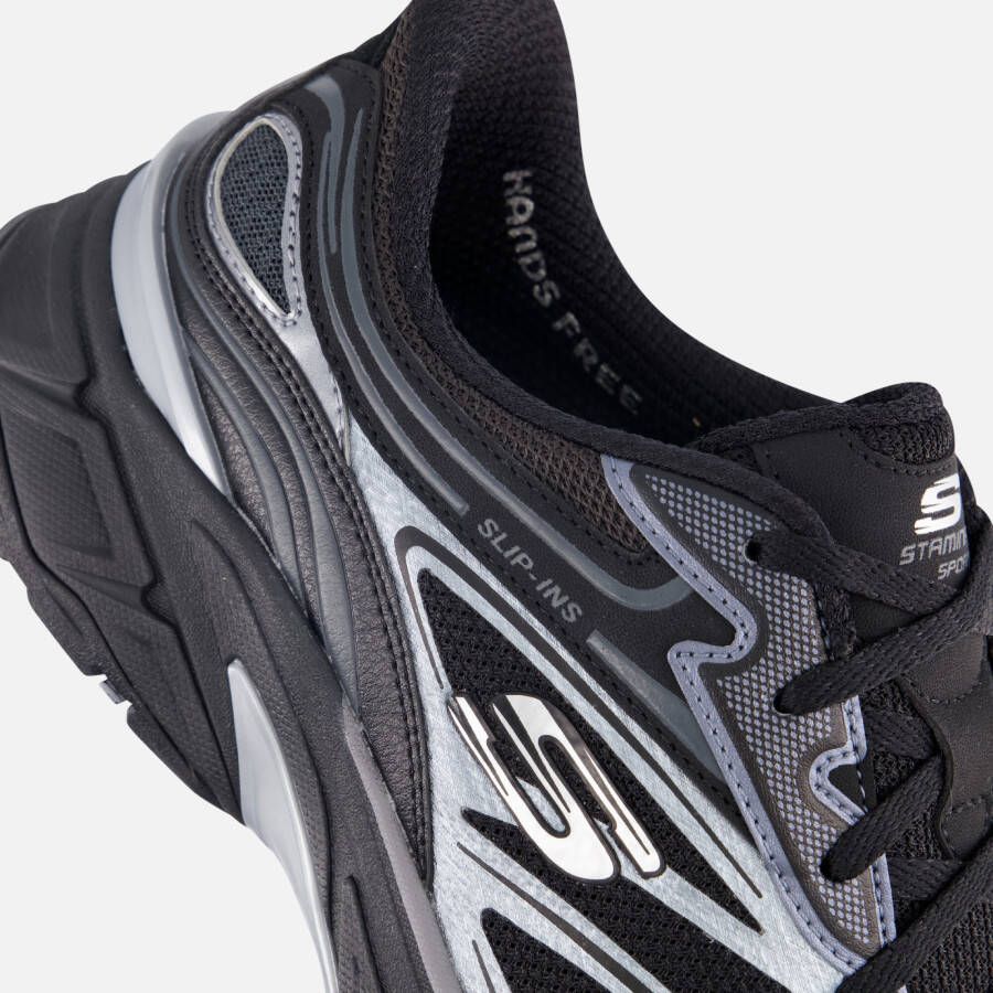 Skechers Slip-ins Stamina Sport Instappers zwart