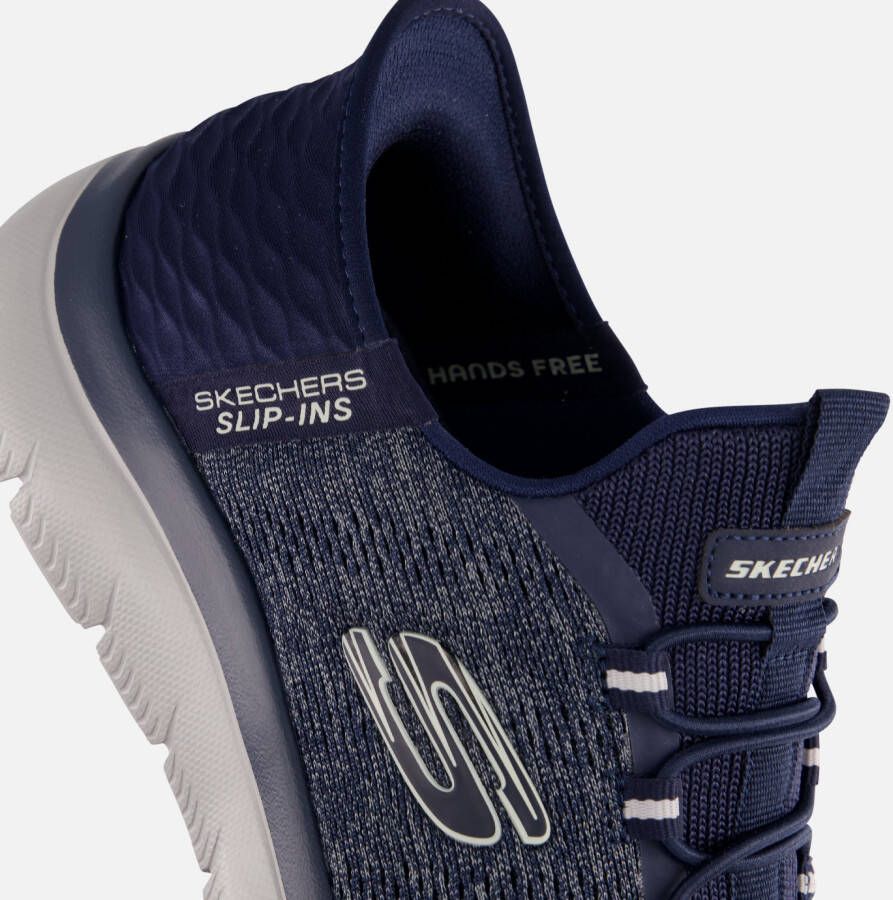 Skechers Slip-ins Summits Instappers blauw Textiel