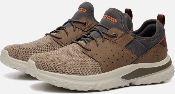 Skechers Solvano-Caspian Sneakers taupe Textiel