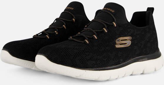Skechers Summit Leopard Spot Sneakers zwart