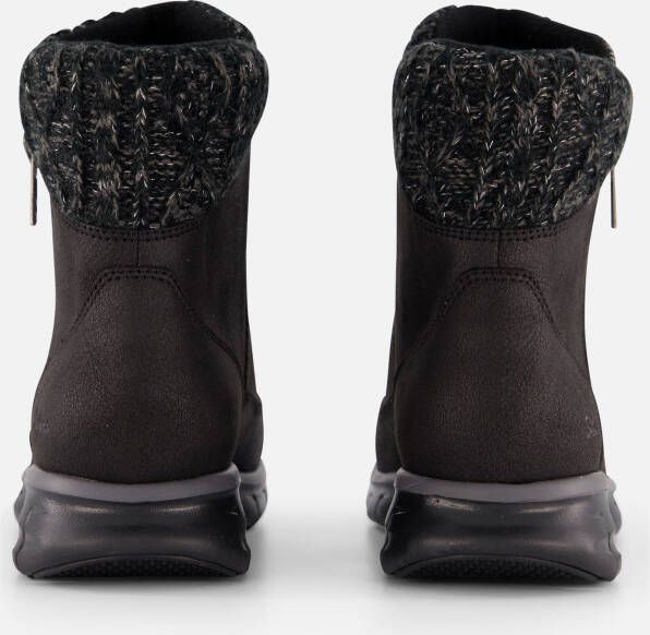 Skechers Synergy Zip Enkellaarsjes zwart