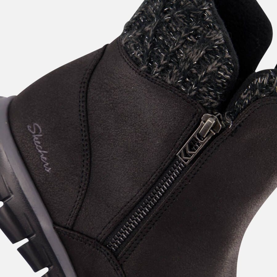 Skechers Synergy Zip Enkellaarsjes zwart