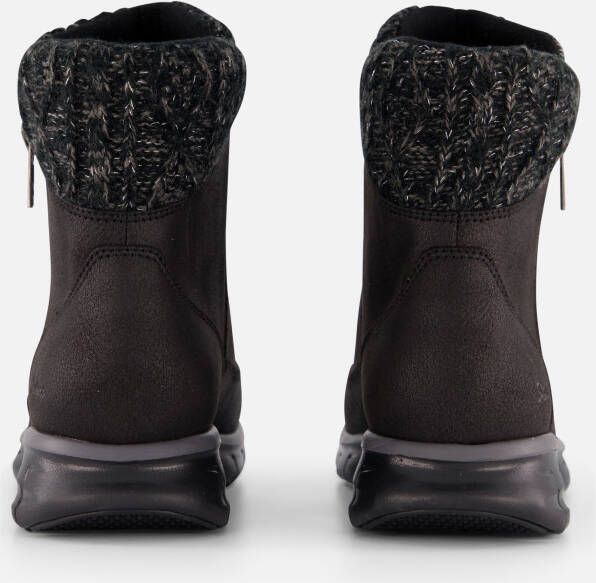 Skechers Synergy Zip Enkellaarsjes zwart