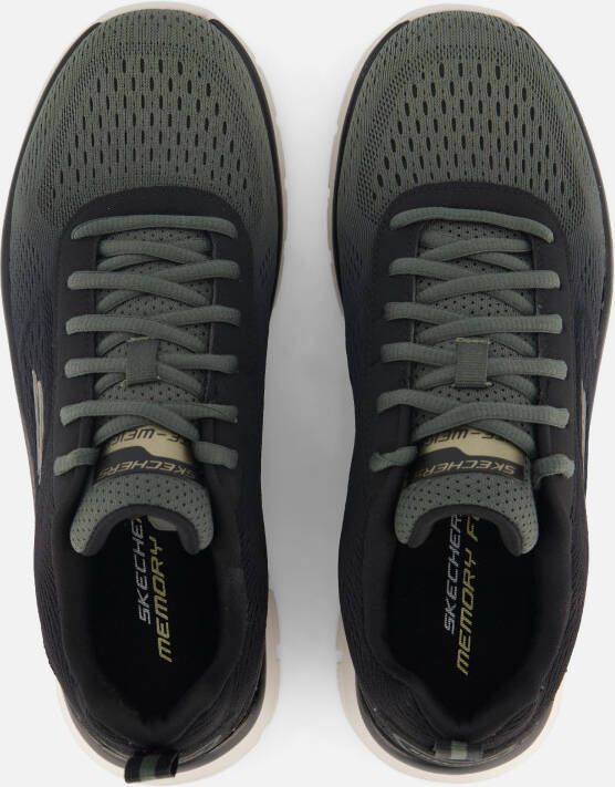 Skechers Track-Ripkent Sneakers groen Textiel