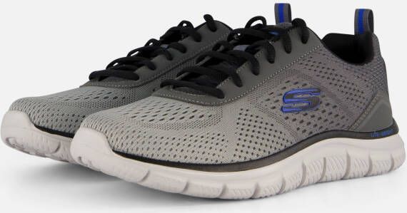 Skechers Track Sneakers grijs Textiel