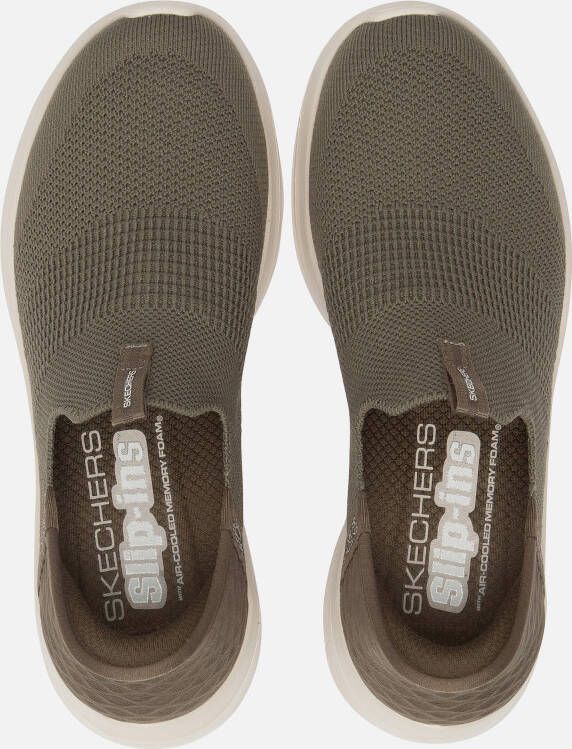 Skechers Ultra flex 3.0 Slip Ins groen Textiel