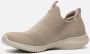 Skechers Ultra Flex First Take Dames Instappers Taupe - Thumbnail 4