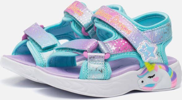 Skechers Unicorn Dreams Sandalen blauw Textiel