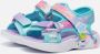 Skechers Unicorn Dreams sandalen blauw roze Meisjes Textiel Dierenprint 30 - Thumbnail 8