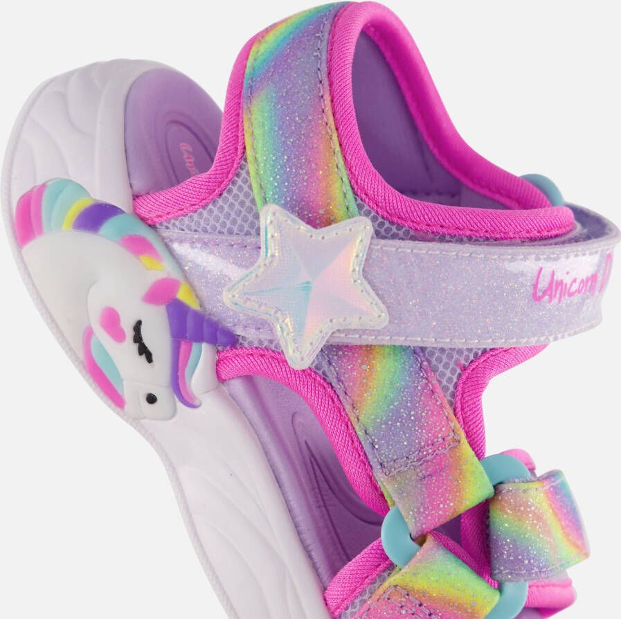 Skechers Unicorn Dreams Sandalen roze Textiel