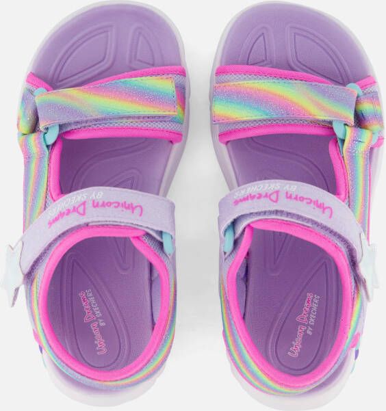 Skechers Unicorn Dreams Sandalen roze Textiel
