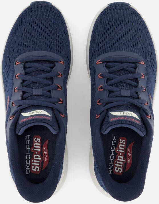Skechers Uno Arch Fit 2.0 Sneakers blauw Textiel