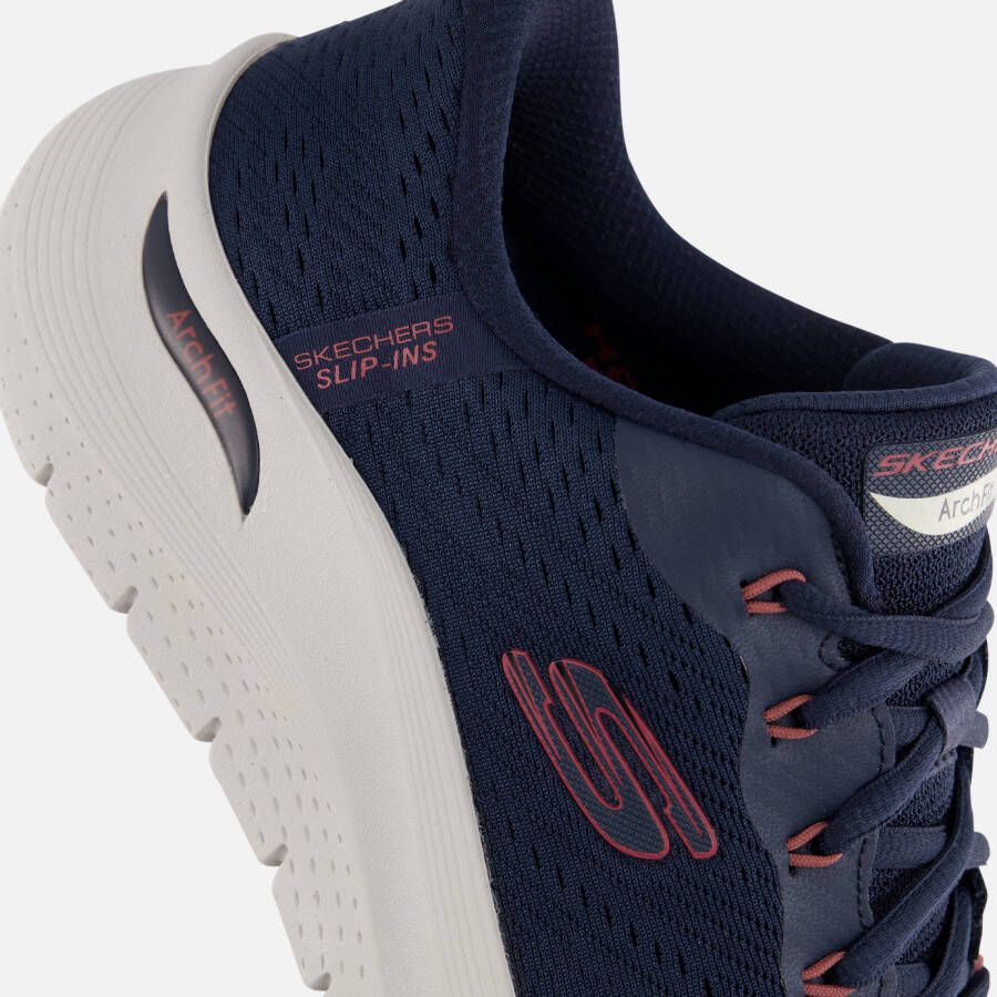 Skechers Uno Arch Fit 2.0 Sneakers blauw Textiel
