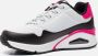 Skechers Uno Stand on Air wit zwart sneakers dames (155593 WNPK) - Thumbnail 21