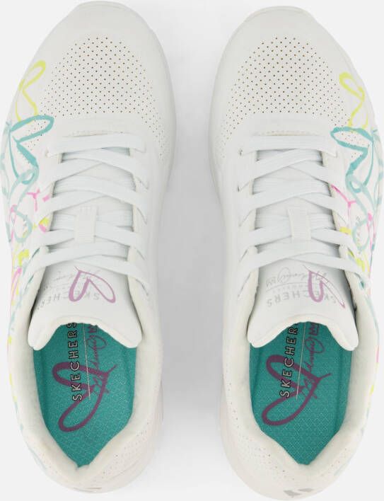 Skechers Uno Changed Love Sneakers wit
