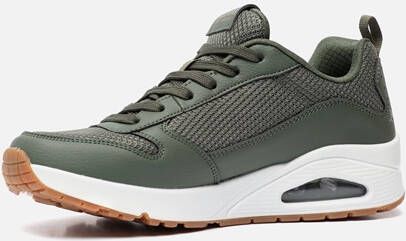 Skechers Uno Fastime sneakers groen Imitatieleer