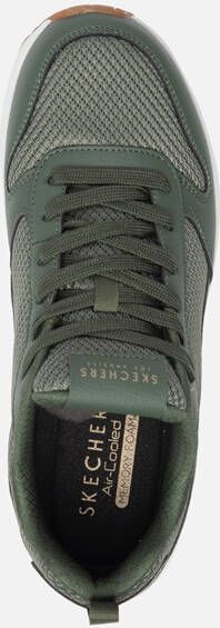 Skechers Uno Fastime sneakers groen Imitatieleer