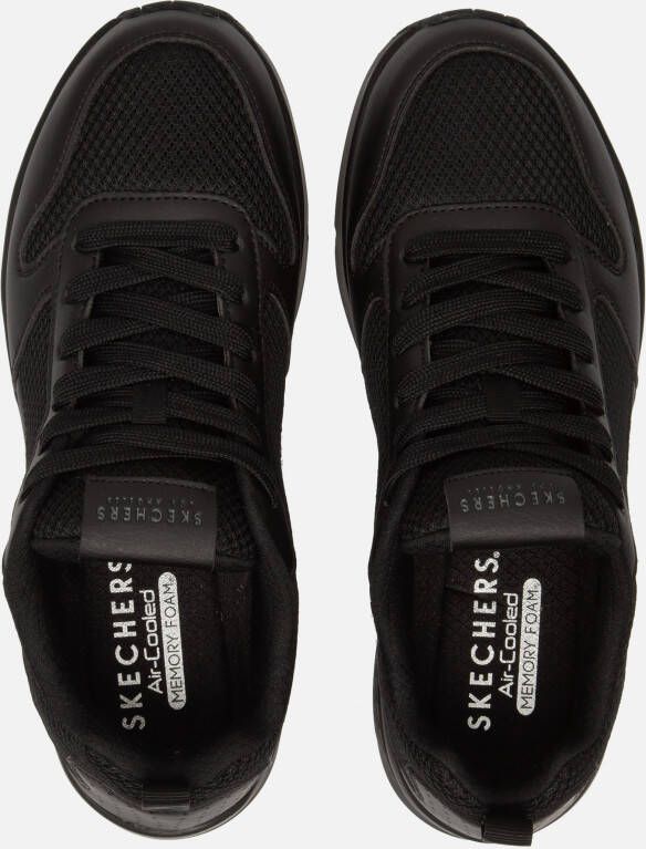 Skechers Uno Fastime Heren Sneakers Schoenen Zwart 237016-BBK - Foto 6