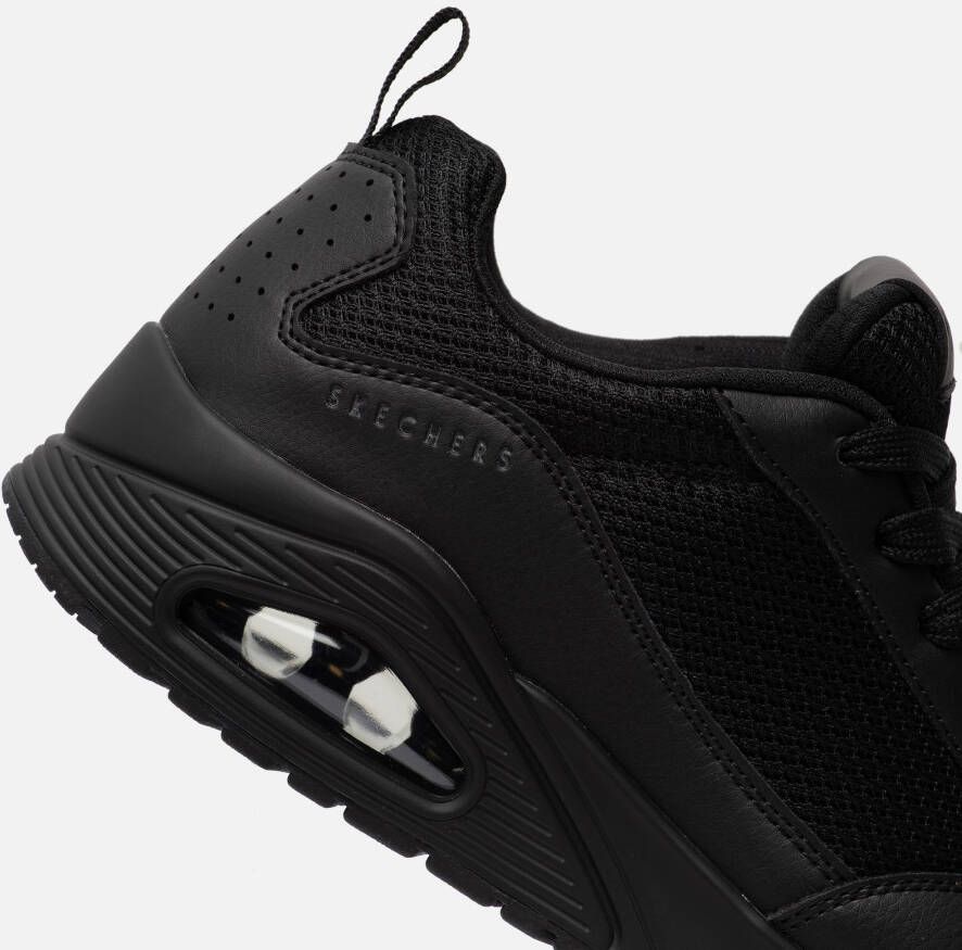 Skechers Uno Fastime Heren Sneakers Schoenen Zwart 237016-BBK - Foto 8