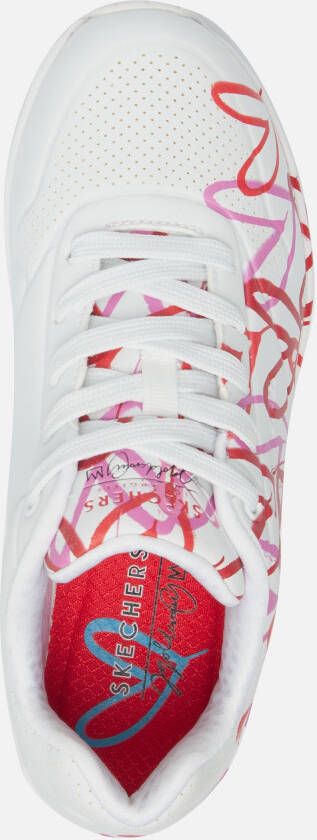 Skechers Uno Goldcrown Love Sneakers wit