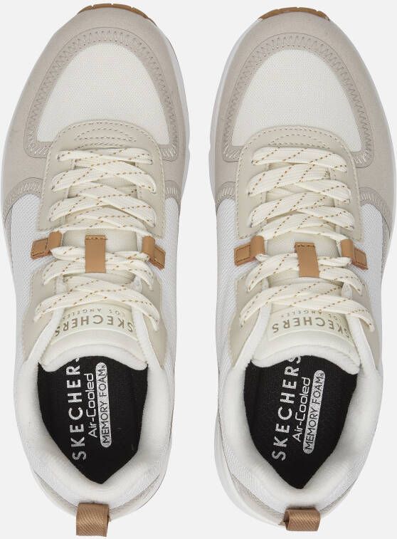 Skechers Uno Layover Sneakers wit Textiel