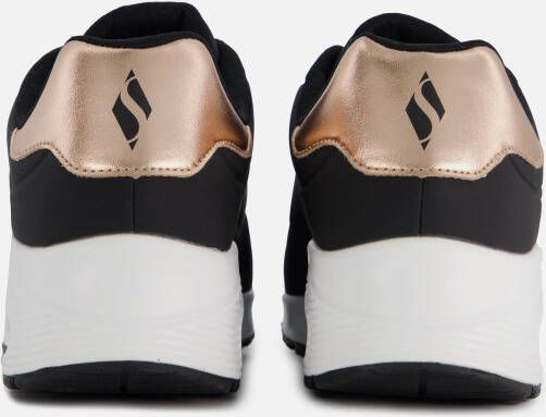 Skechers Uno Metallic Sneakers zwart Synthetisch