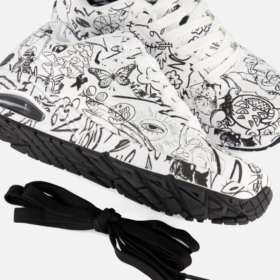 Skechers Sneakers met skech-air luchtkamers zool vrijetijdsschoen lage schoen veterschoen - Foto 12