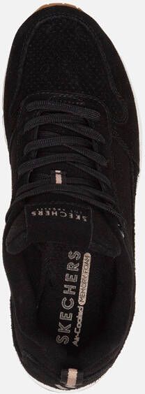 Skechers Uno Two For The Show sneakers zwart Suede