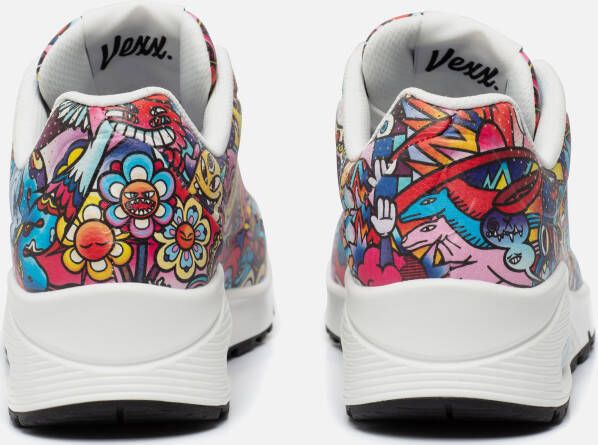 Skechers Uno Vexx Color Doodle Sneakers rood