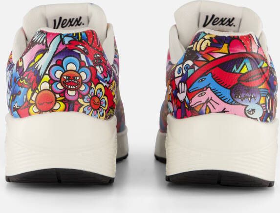 Skechers Vexx Uno Color Doodle Sneakers zwart