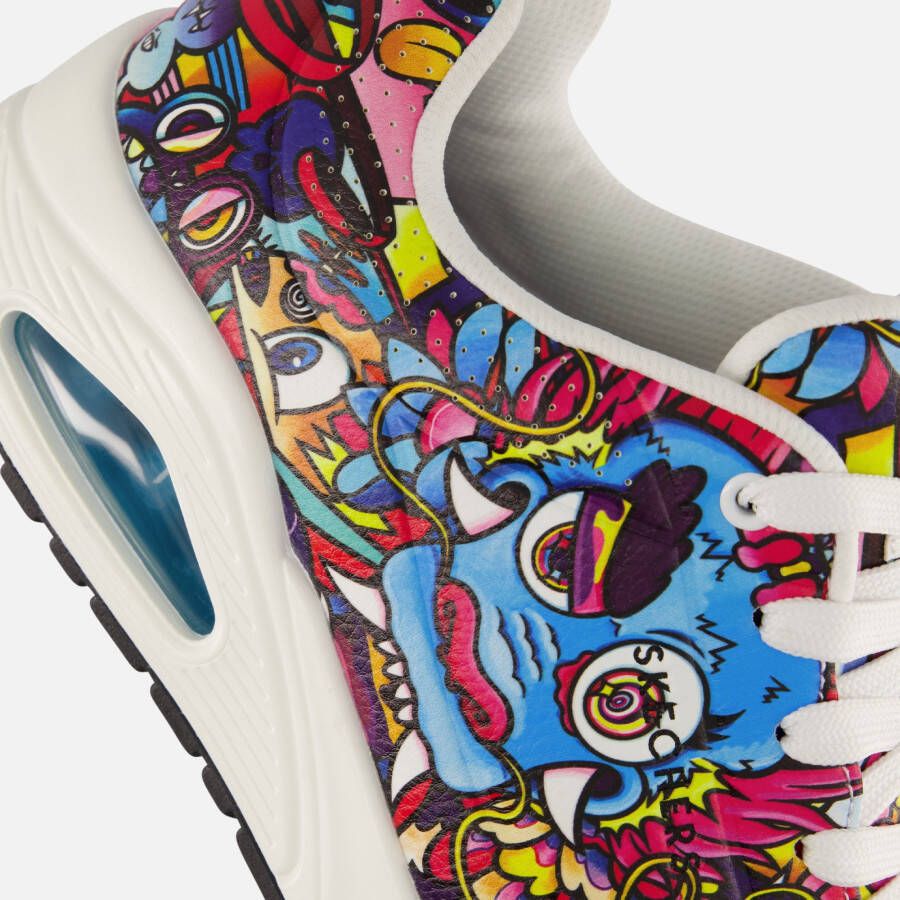 Skechers Vexx Uno Color Doodle Sneakers zwart