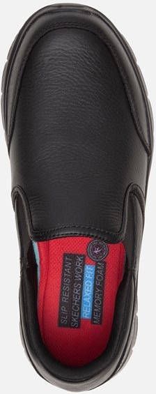 Skechers Work Advantage werkschoenen zwart Leer