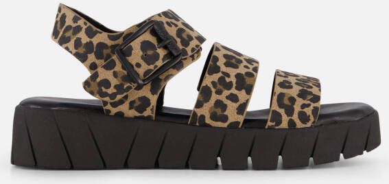 s.Oliver Leopard Sandalen beige Synthetisch
