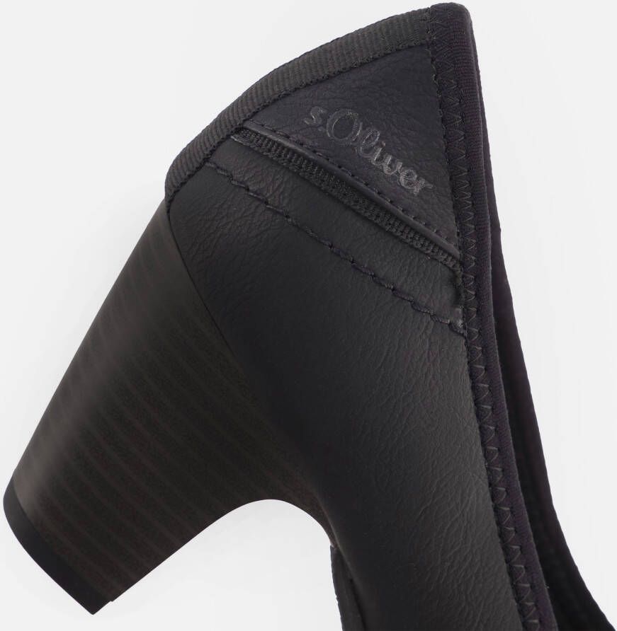 s.Oliver Pumps zwart Synthetisch