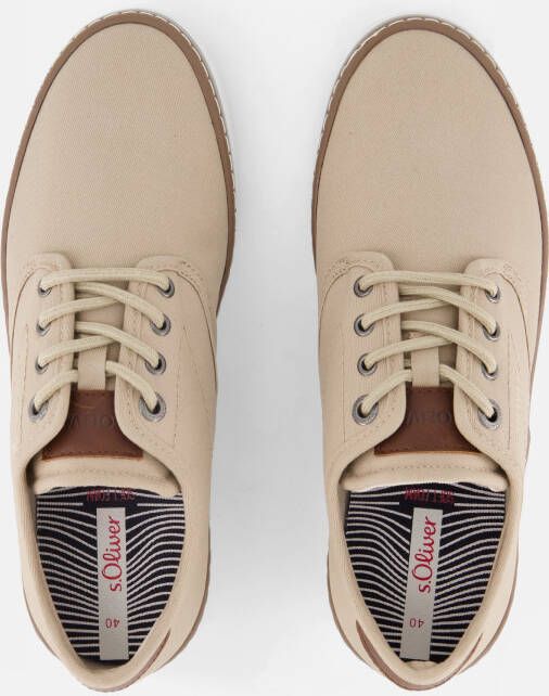 s.Oliver S. Oliver Sneakers beige Textiel