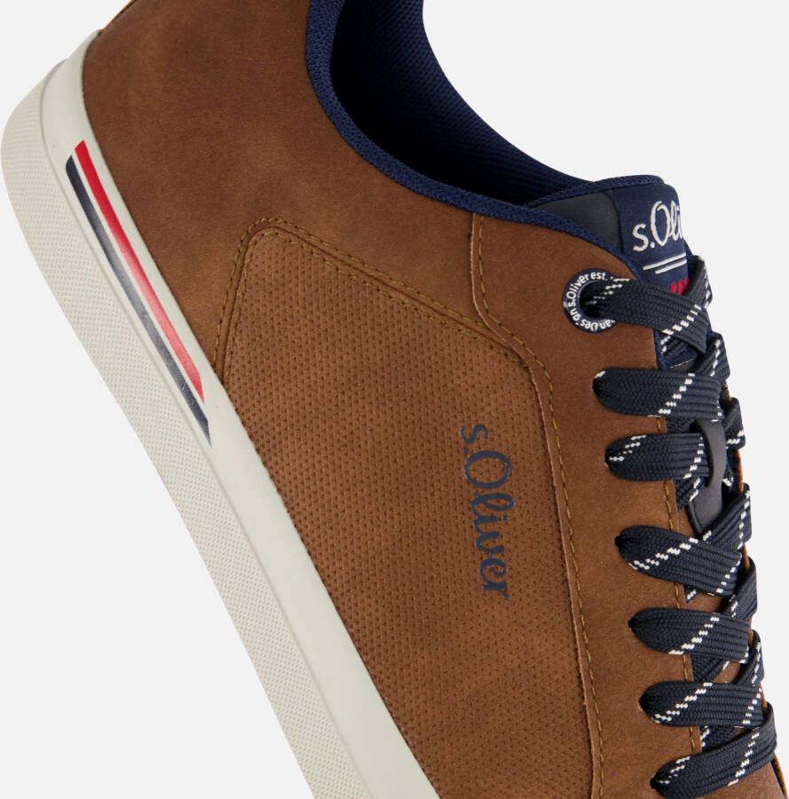 s.Oliver S. Oliver Sneakers cognac Suede