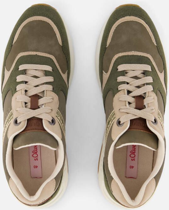 s.Oliver S. Oliver Sneakers groen Suede