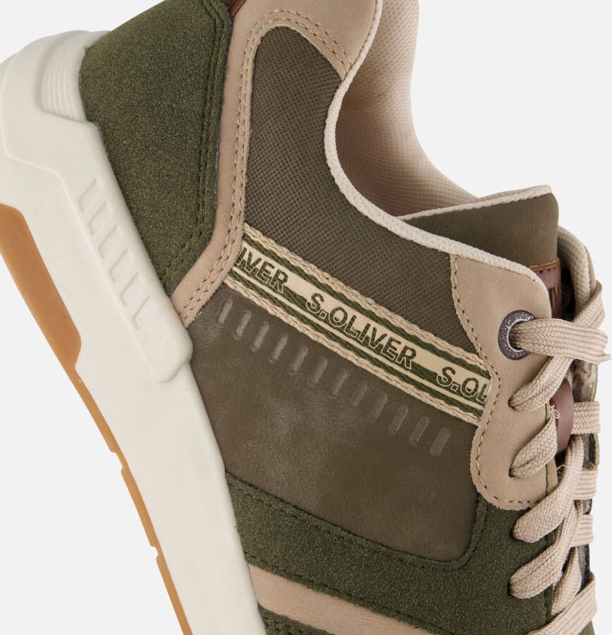 s.Oliver S. Oliver Sneakers groen Suede