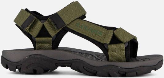 s.Oliver Sandalen groen Textiel