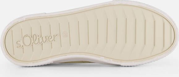 s.Oliver Sneakers beige Textiel