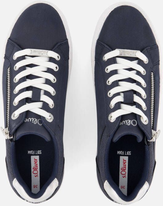 s.Oliver Sneakers blauw Synthetisch