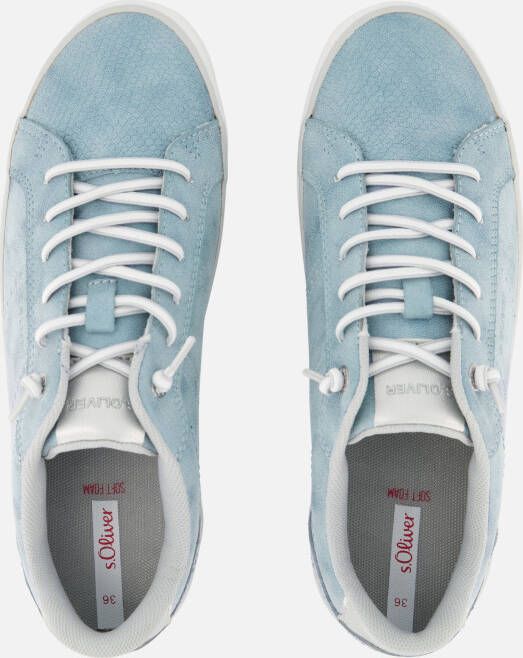 s.Oliver Sneakers blauw Textiel